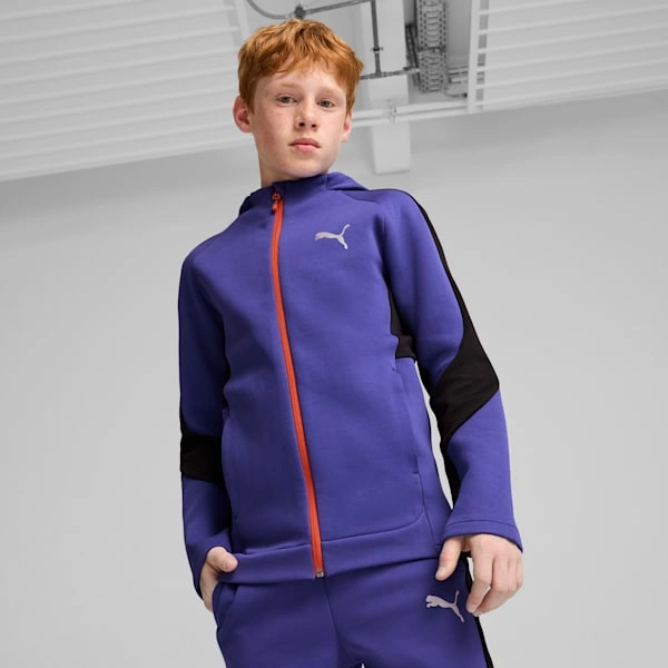 PUMA EVOSTRIPE: Jättäjätuulen viileä takki lapsille – Suorituskykyä ja tyyliä!